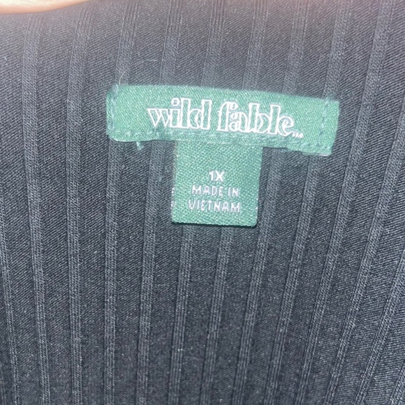 Size XL Mid Shin Black Bodycon Knit Tank Top Dress - Picture 4 of 4